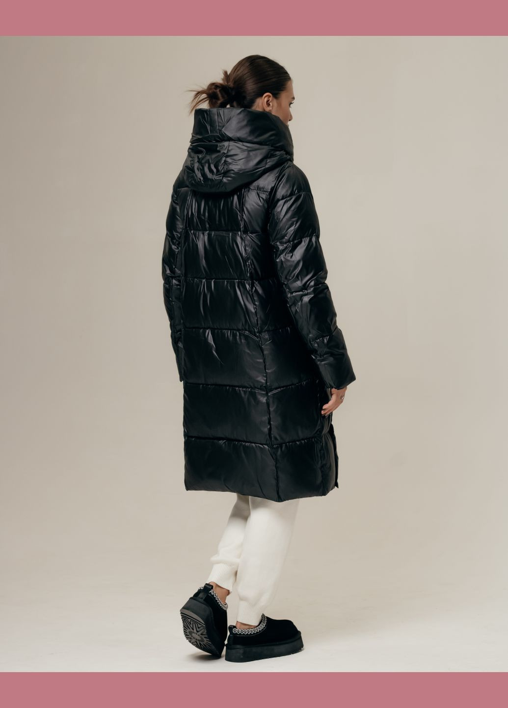 Черная зимняя куртка женская длинная черная Snow Owl