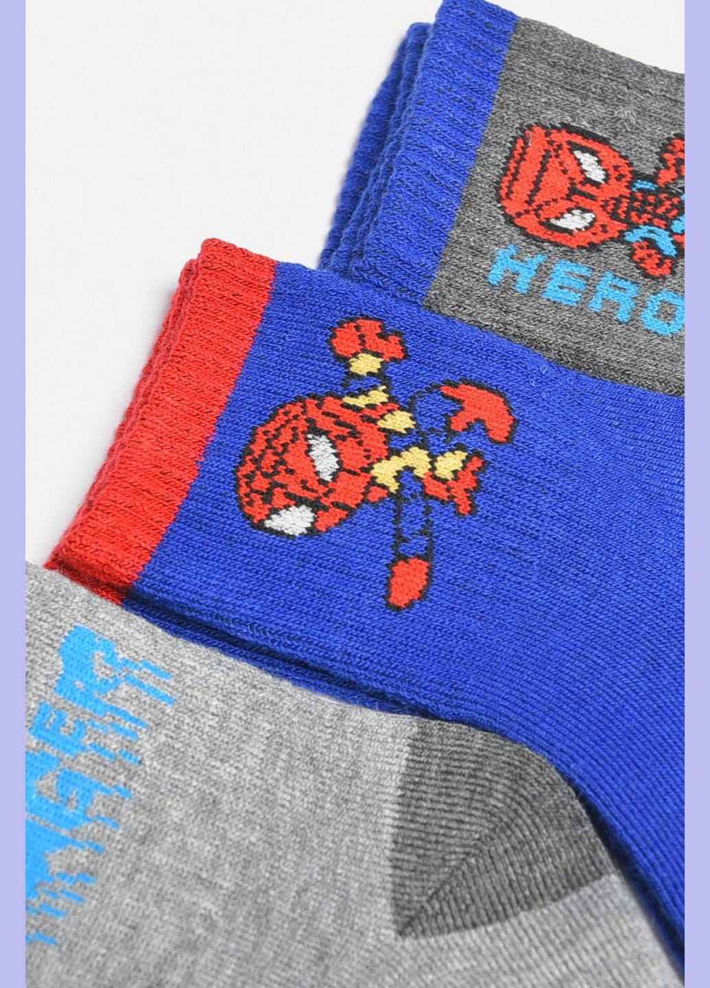 Набор носков детских махровых для мальчика 3 штуки Let's Shop (304501504)