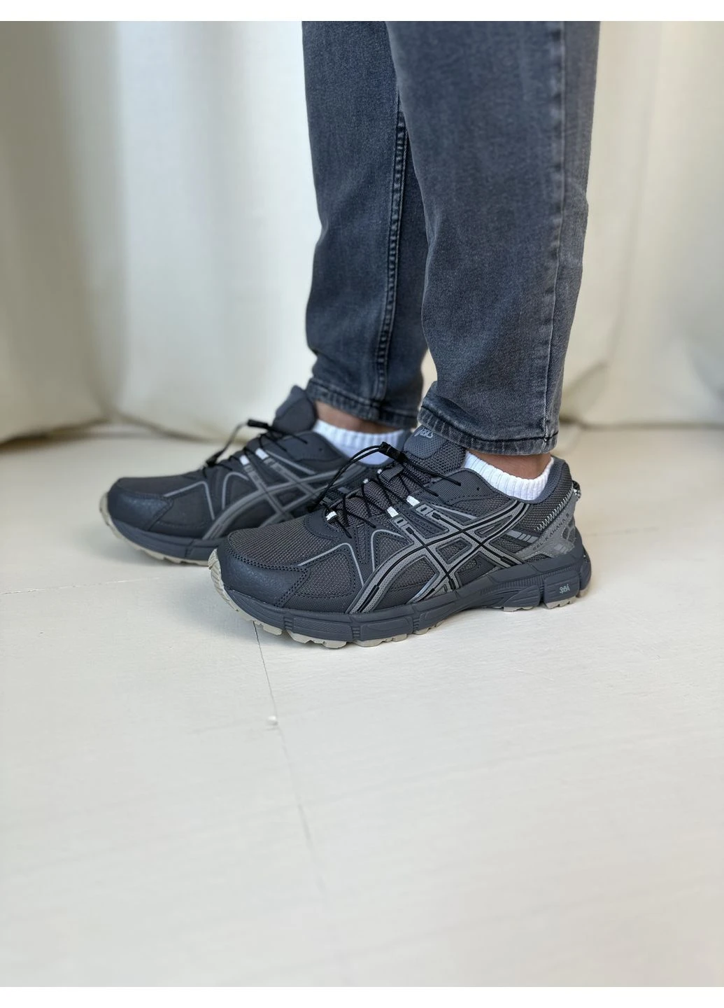 Сірі літні кросівки asics gel-kahana 8 grey gore-tex асікс гель кахано 8 сірі No Brand