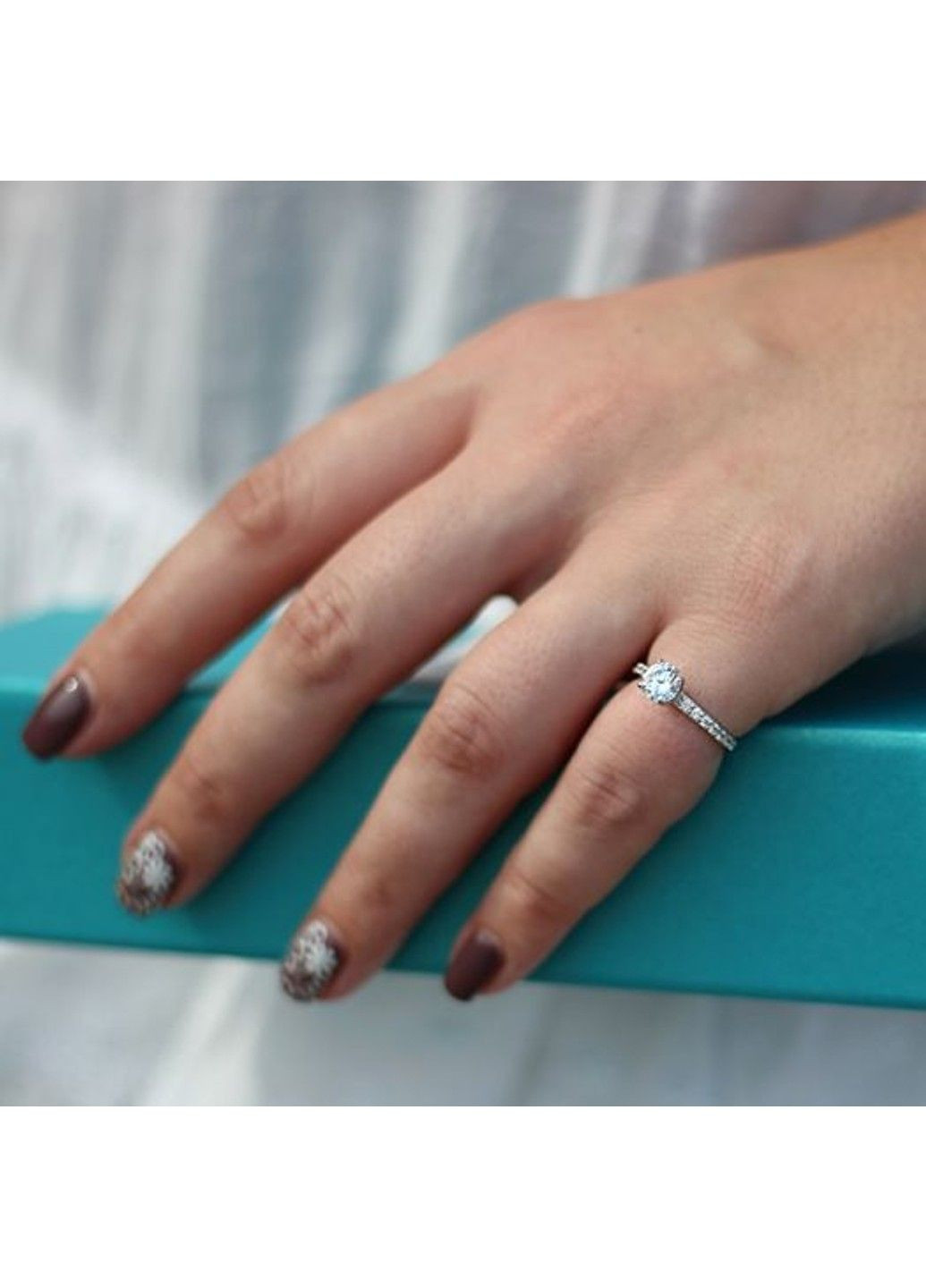 Срібна каблучка з фіанітами Вікторія 18р UMAX (301867830)