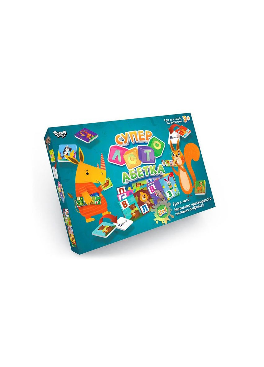 Гра настільна Супер-лото Абетка Danko Toys (302947440)