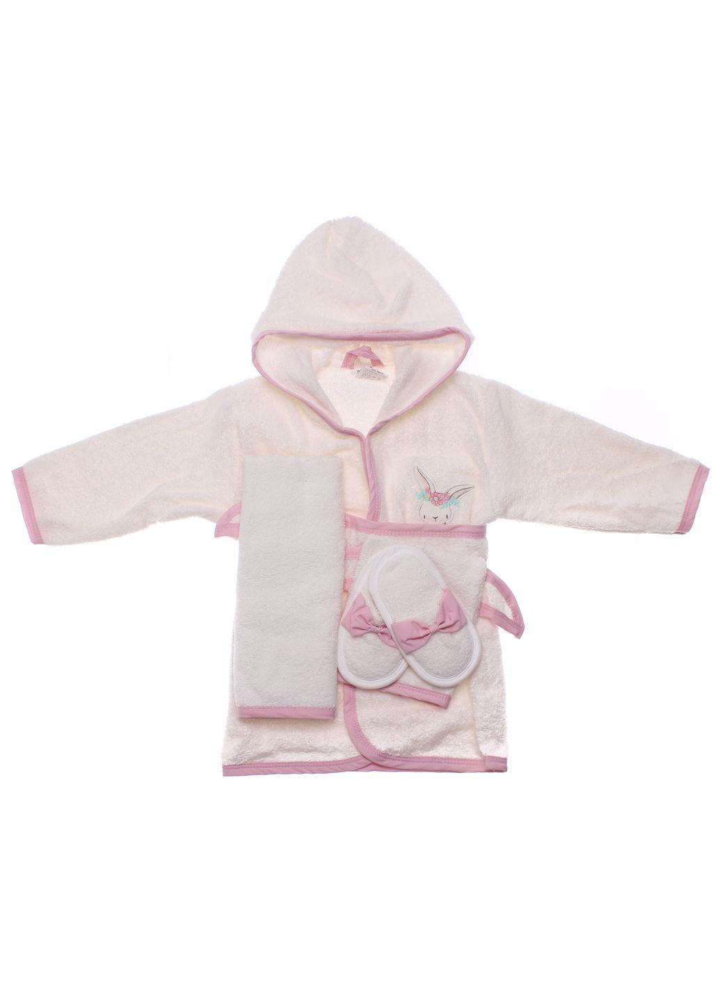 Халат + Рушничок + Тапки + Рукавичка 66190 Кремовий Bimini (306544185)