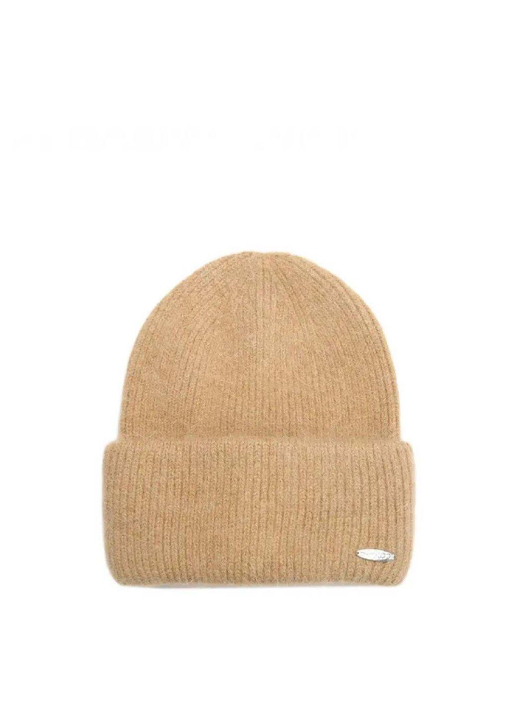 Шапка біні жіноча ангора бежева SOPHIA LuckyLOOK 947-888 (322793139)