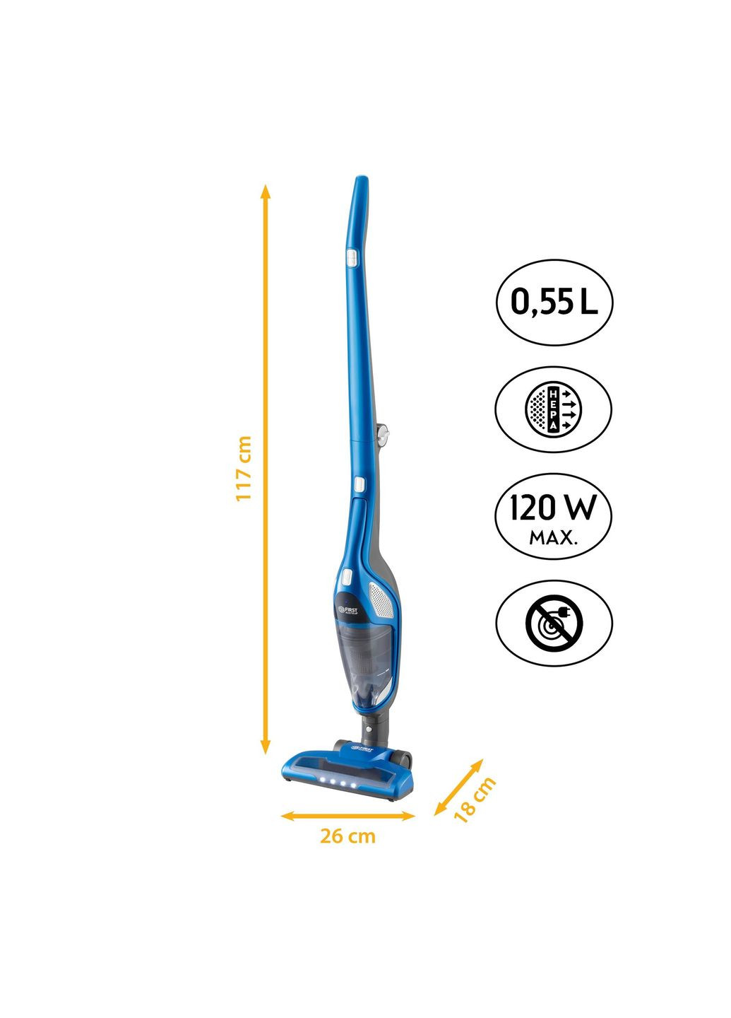 Аккумуляторный пылесос FA-5541-3-BU First (341489478)
