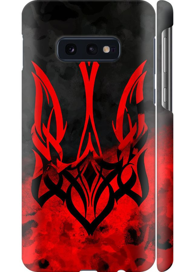 3D пластиковый матовый чехол 'Герб Украины v2' для Endorphone Samsung Galaxy S10e (257878735)