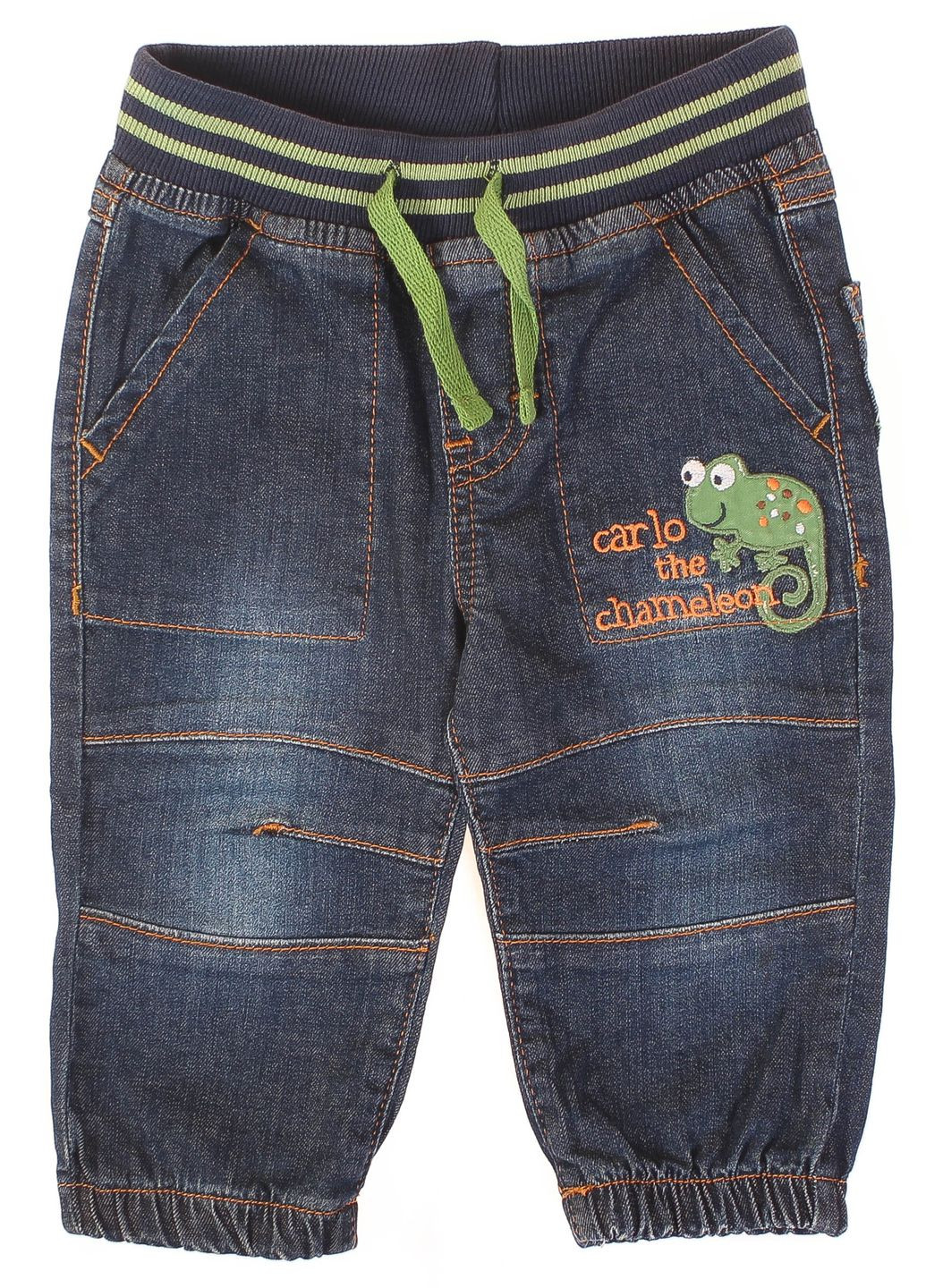 Голубые демисезонные брюки джинсовые 15kecpan84 Soobe