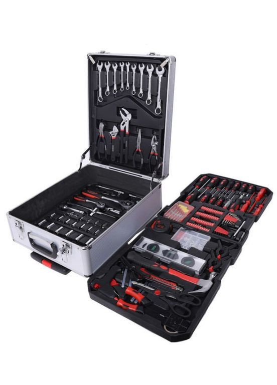 Набір ручних інструментів Krafftec в кейсі, 499 деталей для побутових та автомобільних робіт (2104618858) No Brand (370605066)