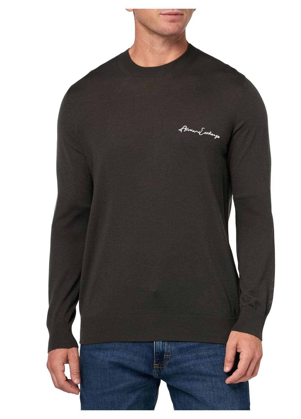 Оливковый (хаки) демисезонный джемпер джемпер Armani Exchange