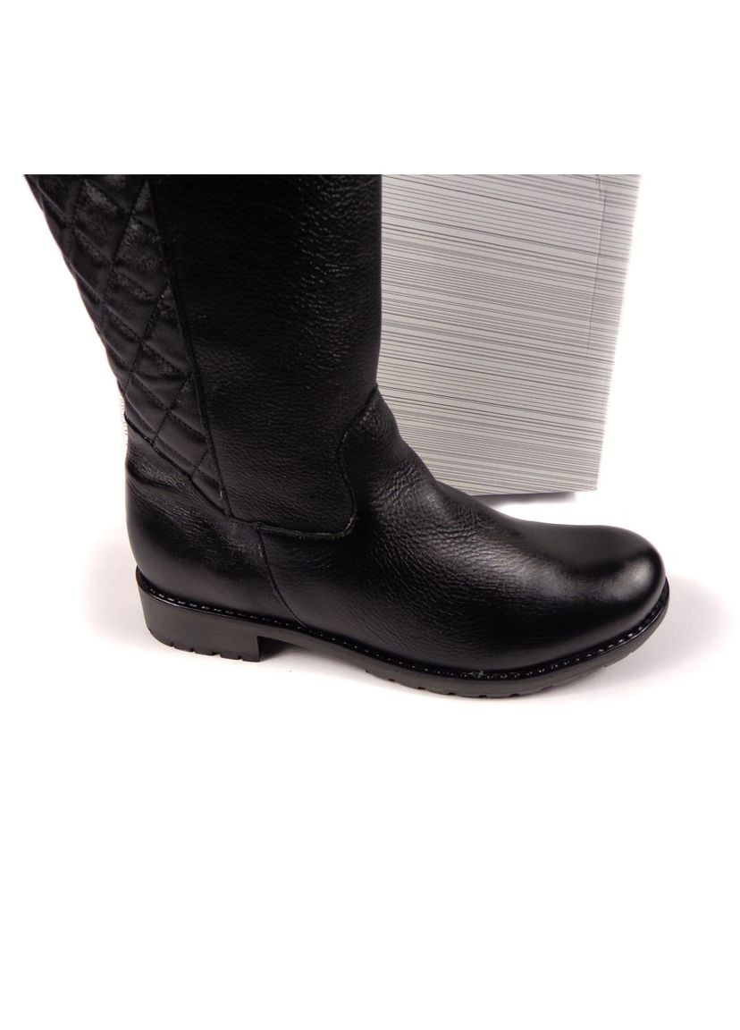 Осенние кожаные женские демисезонные сапоги, чулки Alpina