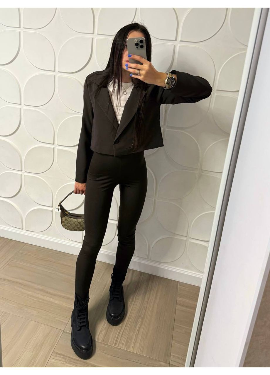 Жіночий укорочений піджак класичного крою No Brand (364961334)