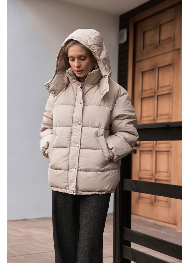 Бежевий Пуховик Bellise
