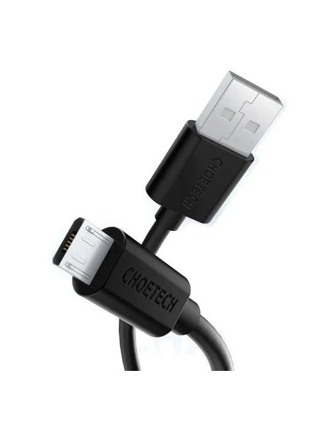 Кабель USB - micro USB (M/M), 1.2 м, Чорний (AB003) CHOETECH (394763327)