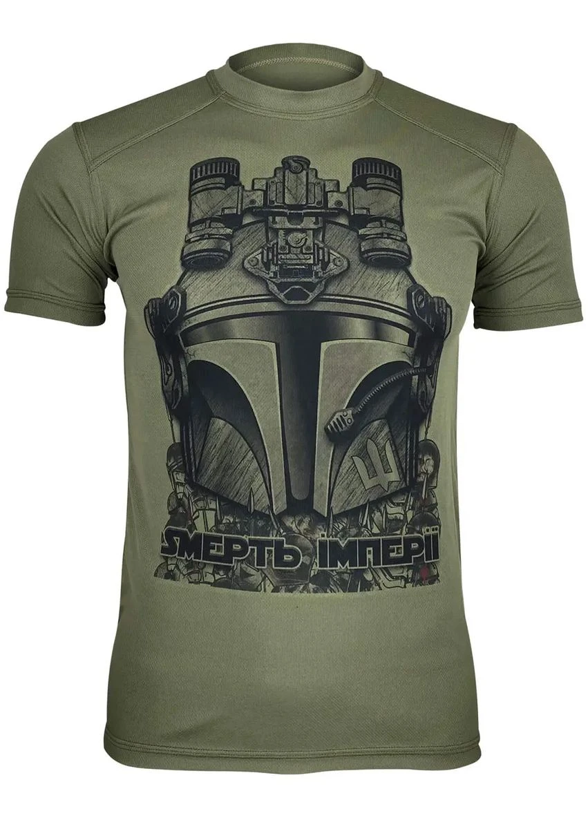Оливкова футболка kramatan mandalorian tactical design olive No Brand
