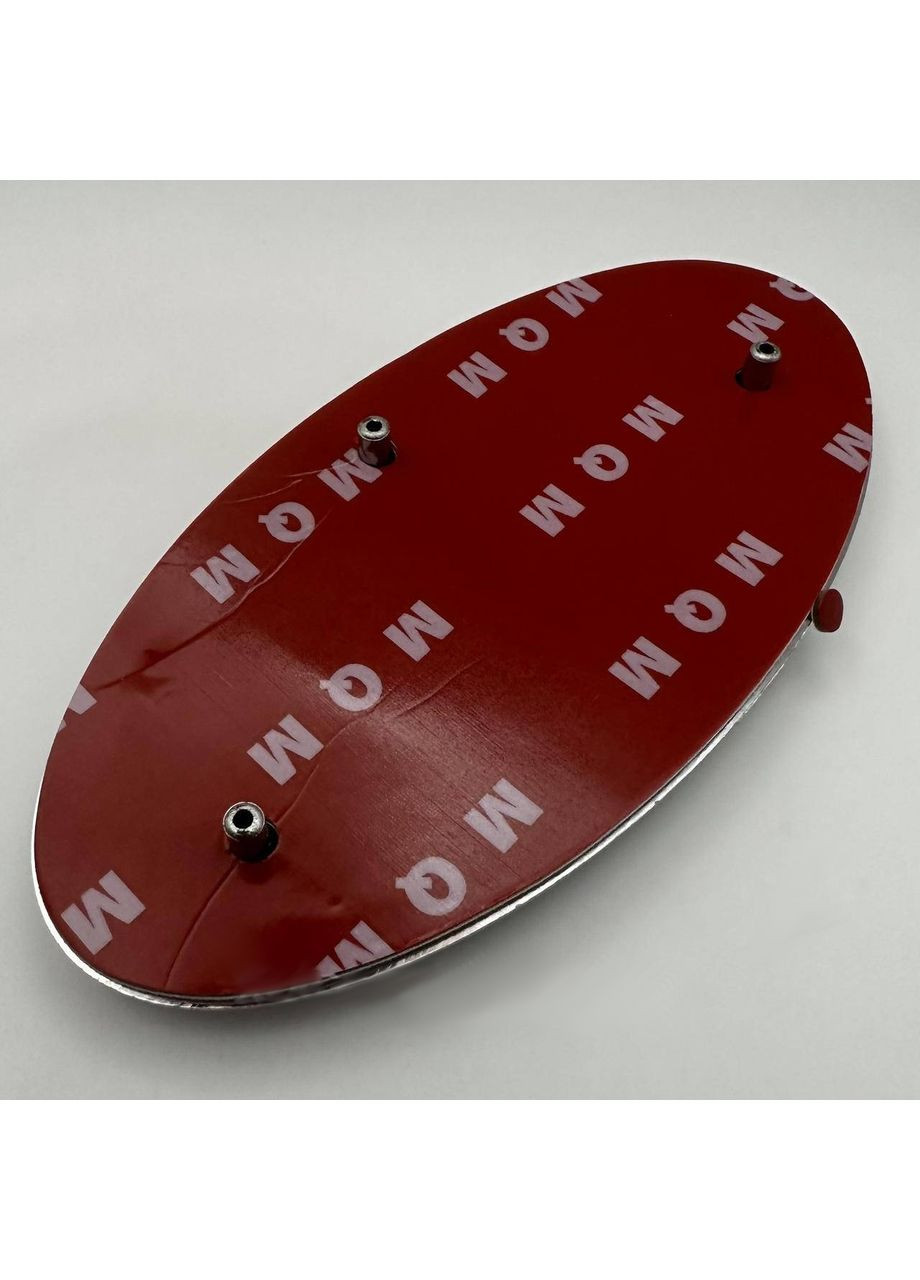 Емблема чорна (обід хром) 130х65 мм (скотч + 3 ніжки) 86320-1w250 Kia (369610794)