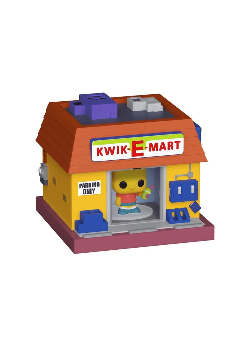 Набір фігурок вініл Барт Сімпсон Квікі-Март 6,4х11х10,9 см Funko (389078643)
