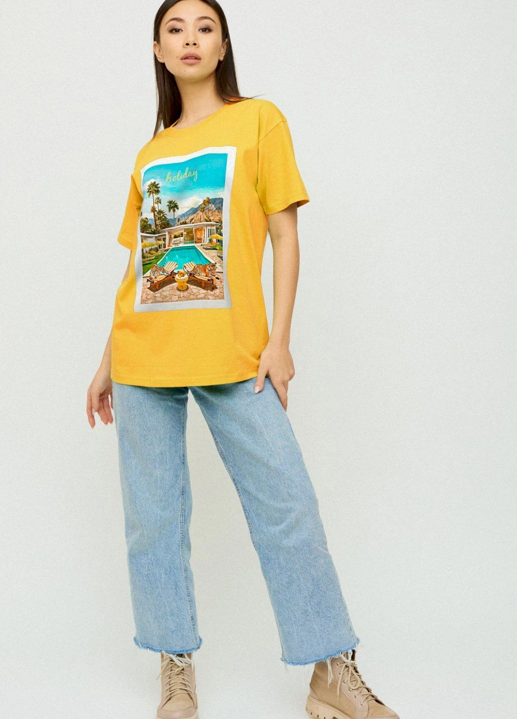 Футболка Oversize / air print / YAPPI - (213338304)