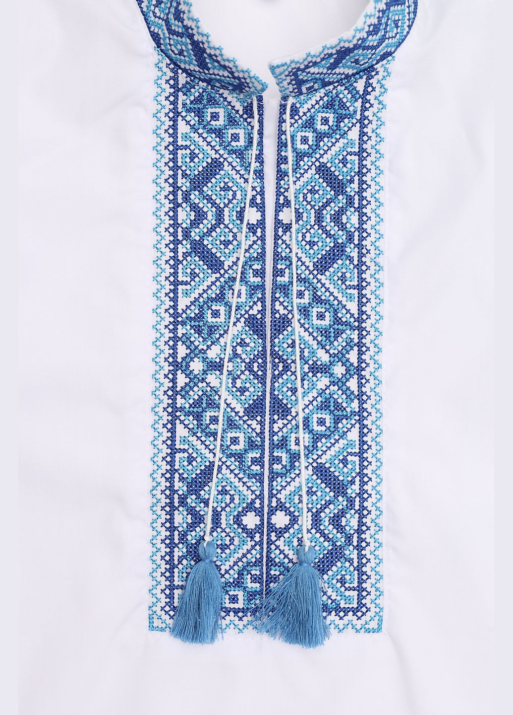 Біла вишиванка для хлопчика колір білий cb-00279793 поплін (336146274)