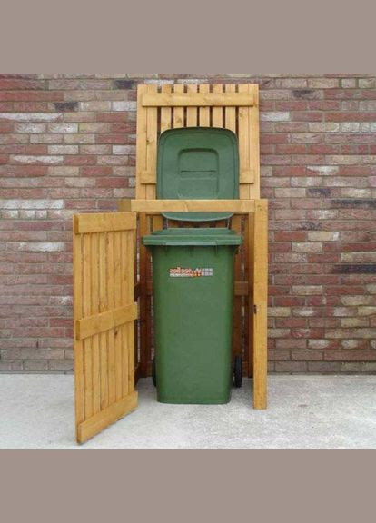 Бокс для сміттєвого бака з дерева Банджул сієна (БМК-000105) No Brand (328960336)