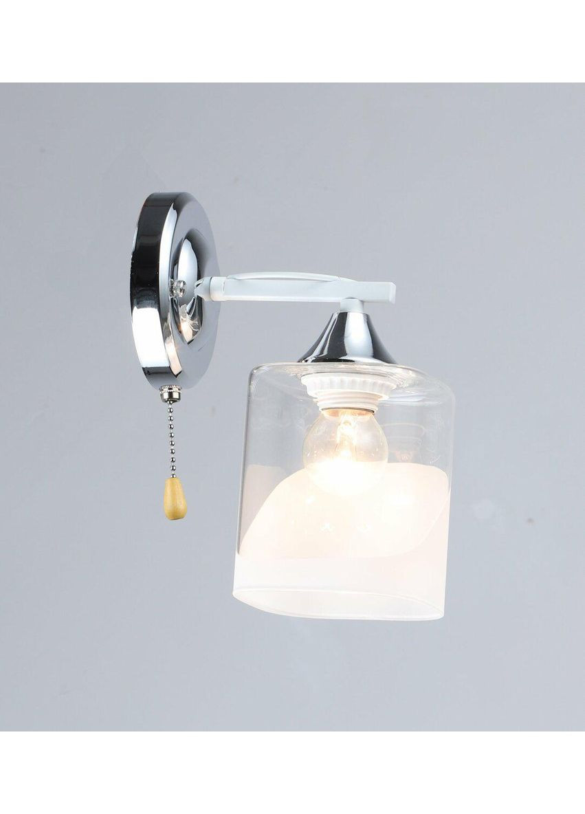 Бра с одним плафоном K2258/1W (Белый+Хром) Valeso (351893743)