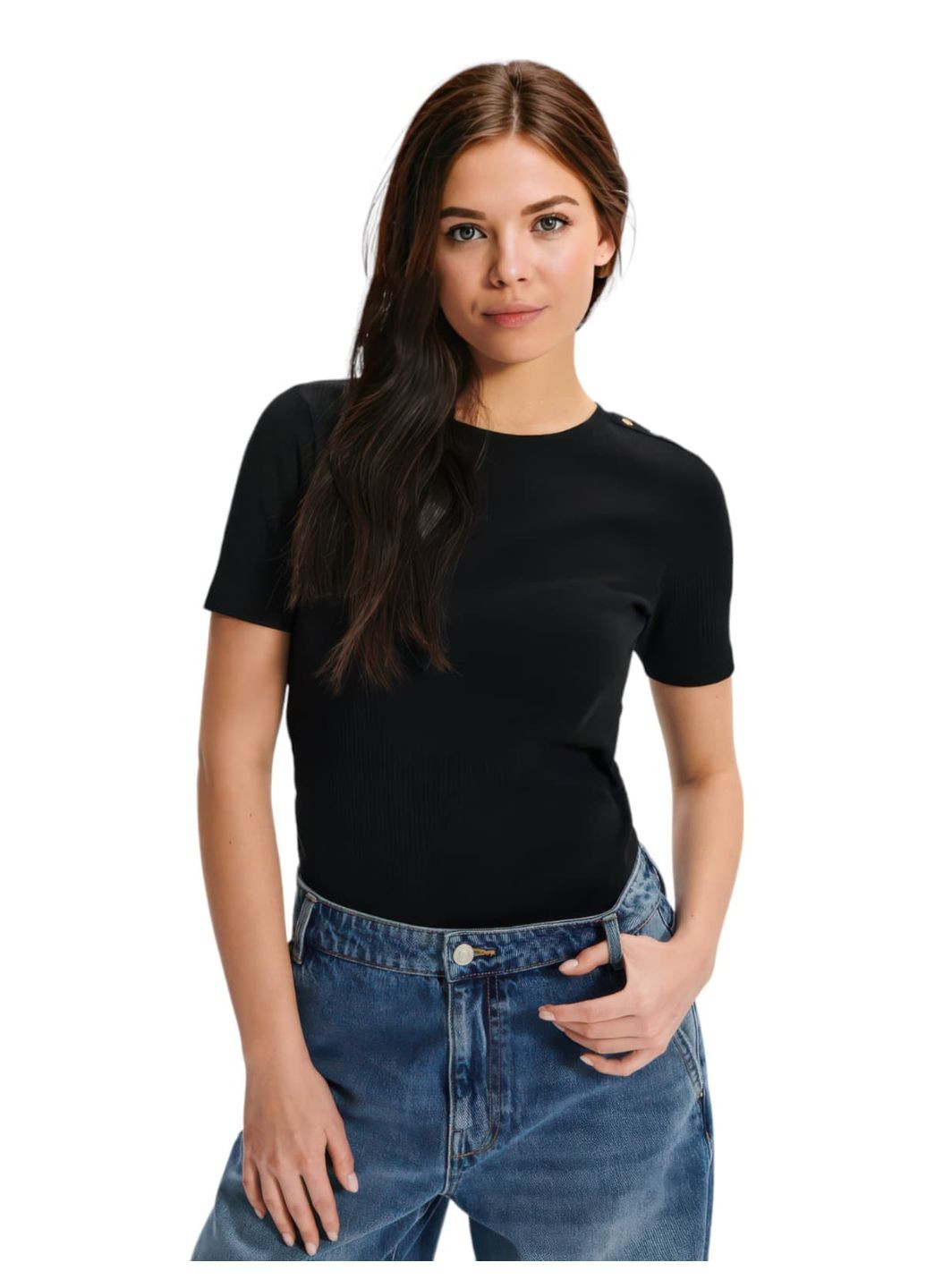 Женская футболка 820299-BK No Brand - (336891684)