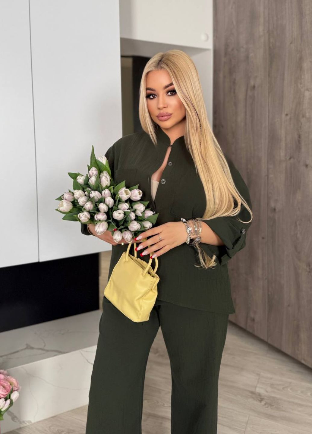 Костюм-двойка: рубашка и брюки прямого кроя Allthings (327290018)