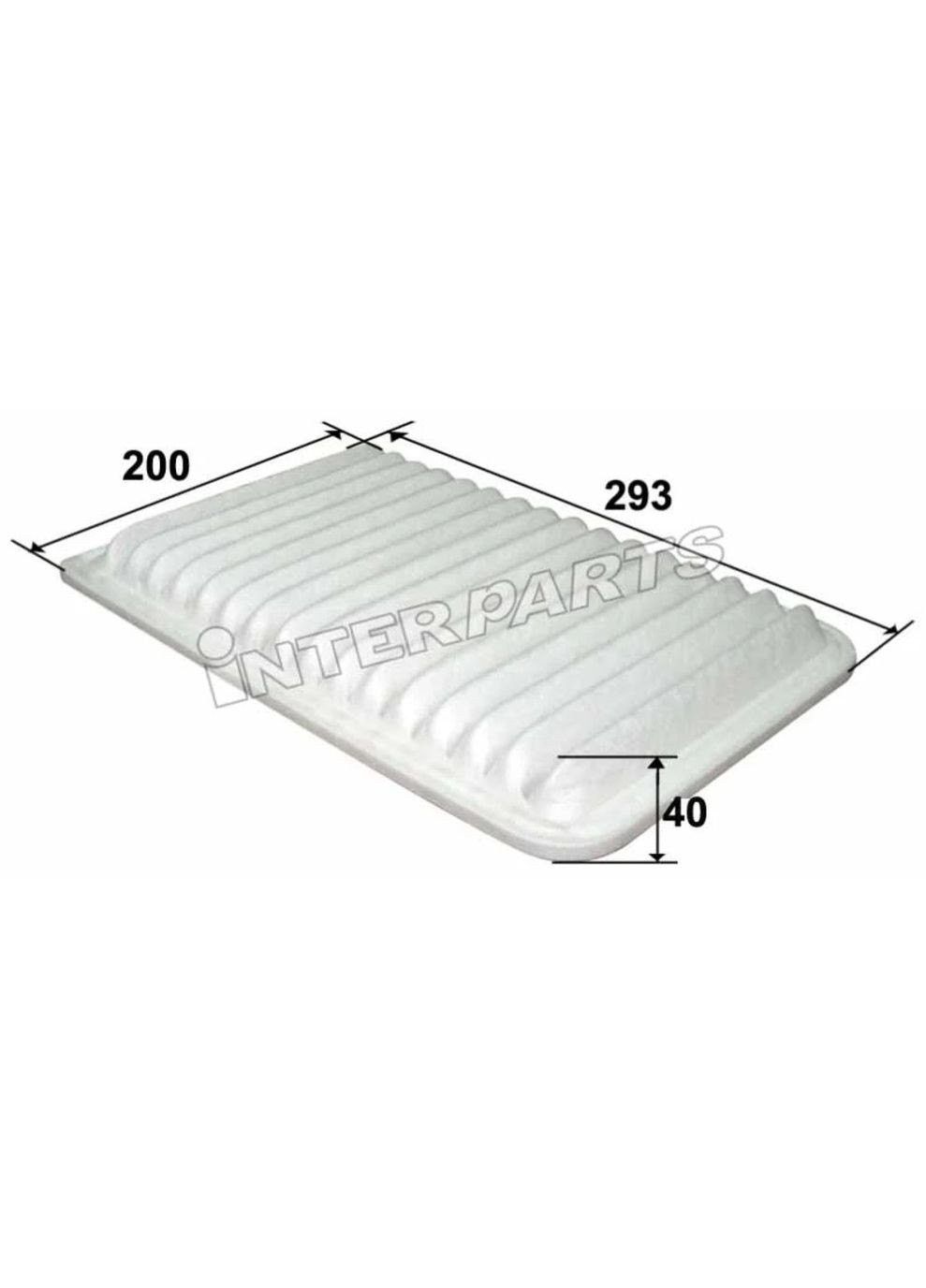 Фильтр воздушный двигателя IPA1006, Toyota Camry, RAV4, Lexus IS, OEM 17801-28030 Interparts (362203927)