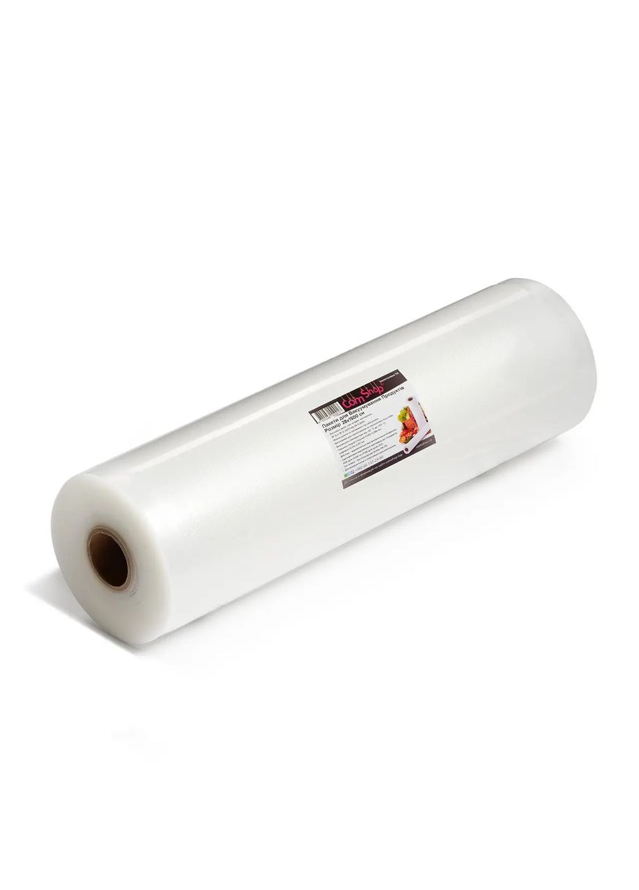 Пакети для Вакууматора - Вакуумна Плівка в Рулоні - 28х1500 см - ОРИГІНАЛ - Сертифікація FDA+LFGB - ТМ Comshop (307065104)