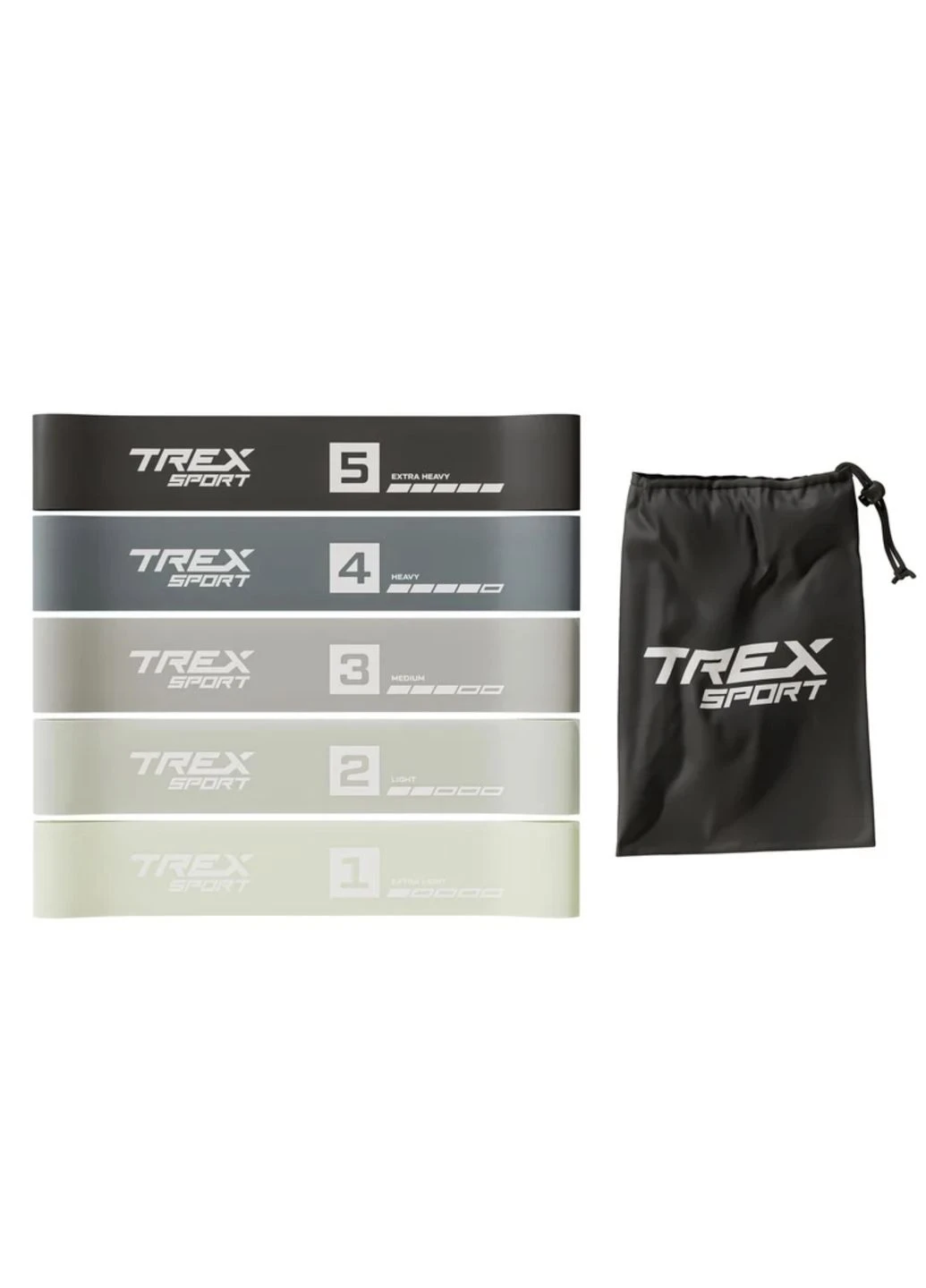 Набор резинок для фитнеса TX-065RBG 1-18кг TREX Sport (361952804)