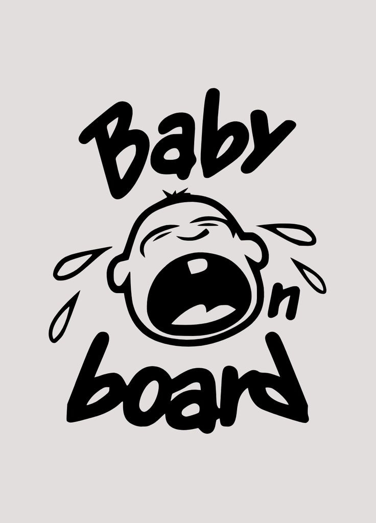 Вінілова наклейка на автомобіль Baby on Board - Сльози та монтажна плівка 30x24 см No Brand (322169610)