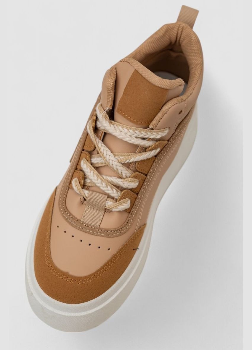 Кроссовки женские демисезонные на платформе, Gollmony бежевые всесезоны (317448899)