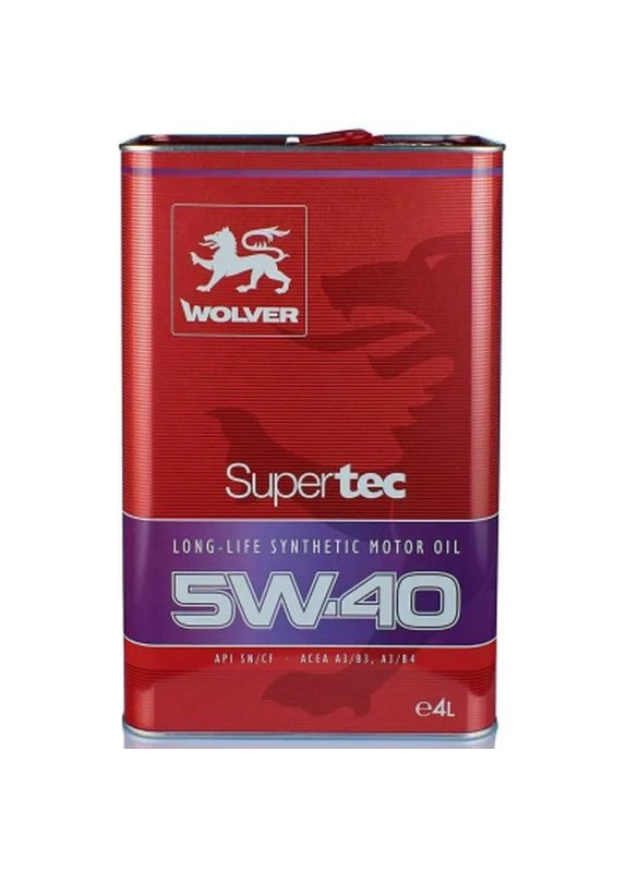 Моторное масло Supertec 5W-40 4л (4260360940019) Wolver (399311634)