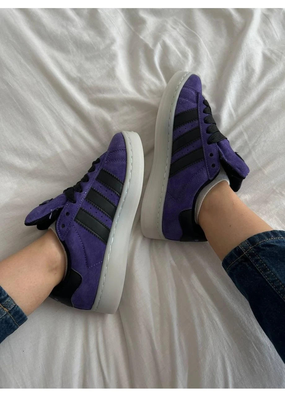 Фиолетовые демисезонные кроссовки мужские adidas campus 00s violet адидас кампус фиолетовые No Brand