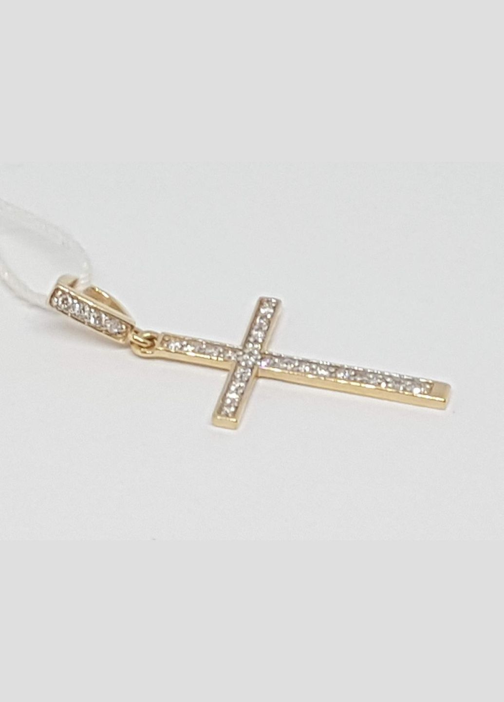Золотий хрестик з діамантами. 3411 No Brand (300167966)