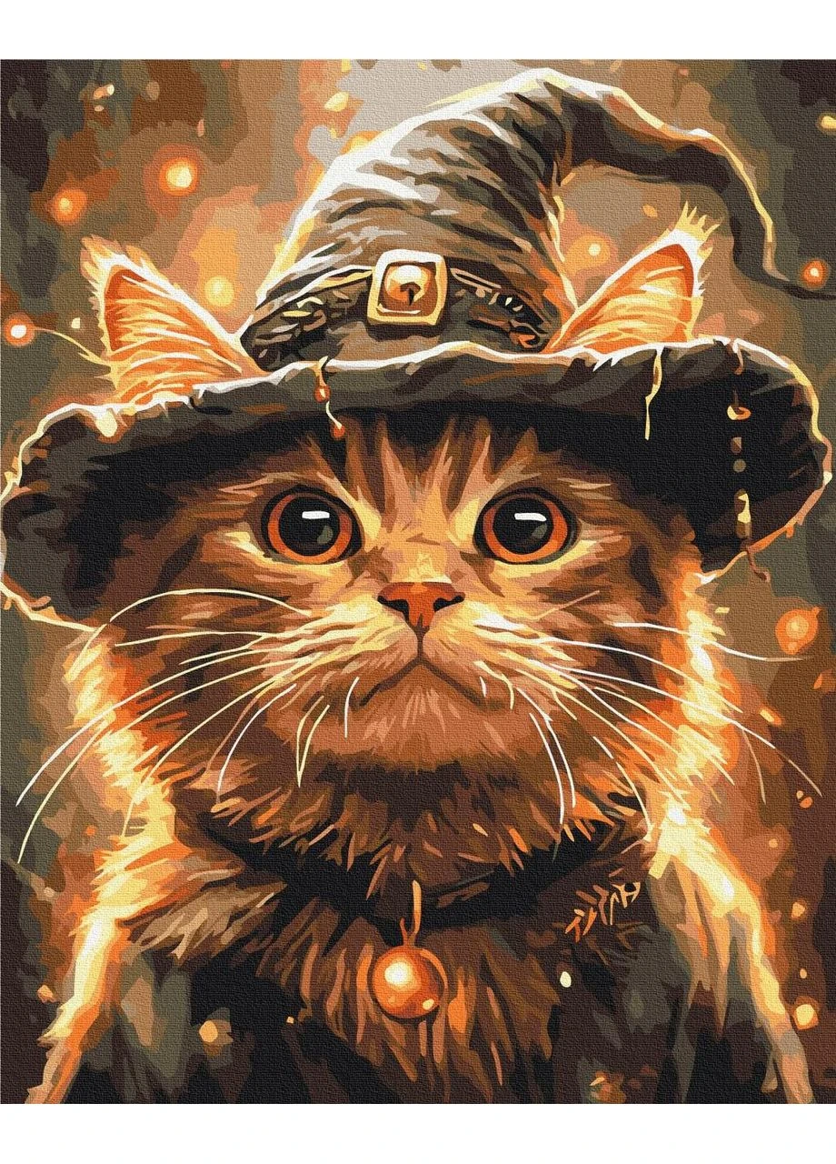Картина по номерам 40x50см "Кот маг" BS54184 Brushme (379355425)