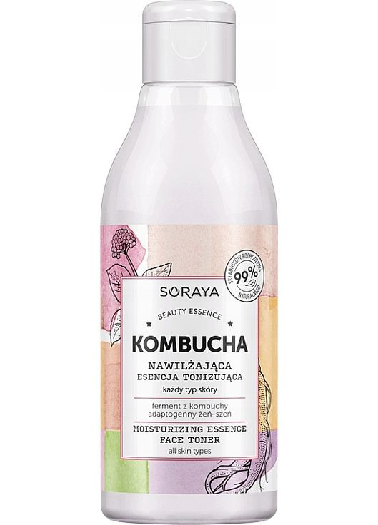 Тонік для обличчя Kombucha Moisturizing Essence Face Toner 200ml (1135210-106675) Soraya (368613659)