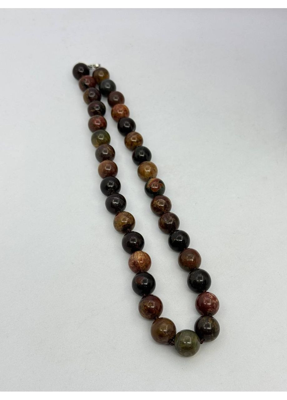 Намисто з яшми 12 мм 44 см Коричневий No Brand (372468068)