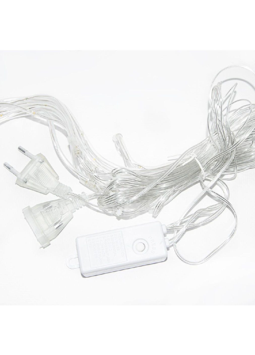 Світлодіодна гірлянда штора місяць і зірки 9 шт на вікно з живленням від мережі з'єднанням гірлянд 3 м (478681-Prob) Мультиколор Unbranded (308289988)