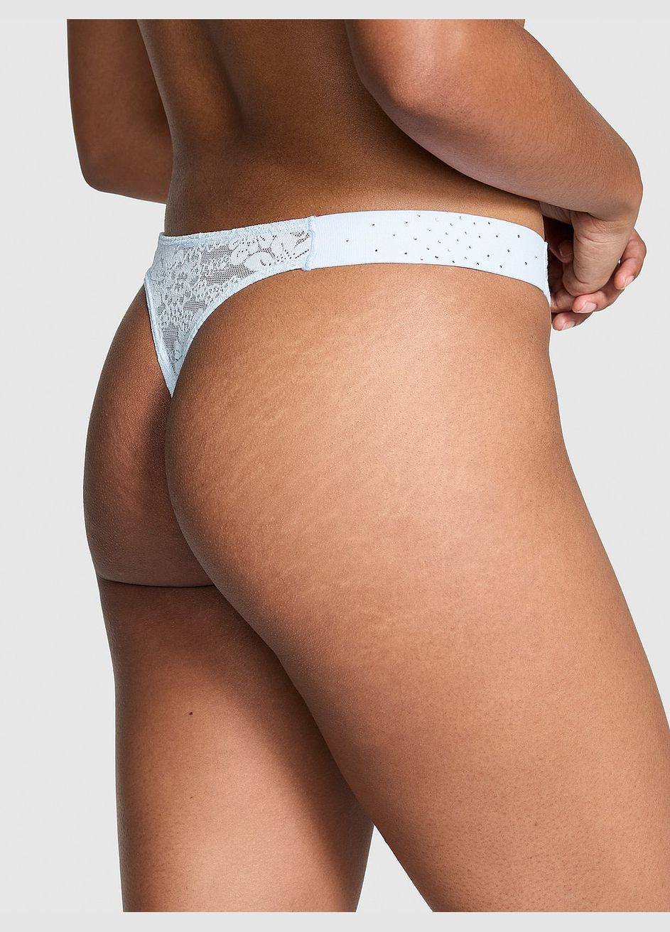Стринги Victoria's Secret WINK BLING LACE HIGH-LEG THONG PANTY (334863937)