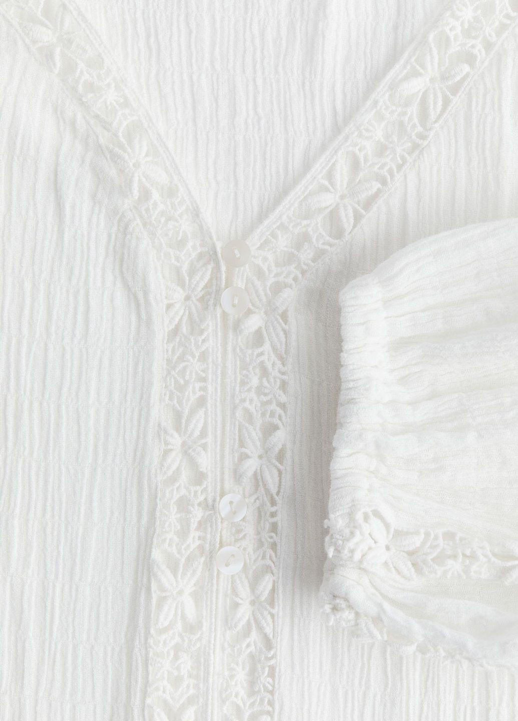 Білий кежуал сукня H&M однотонна