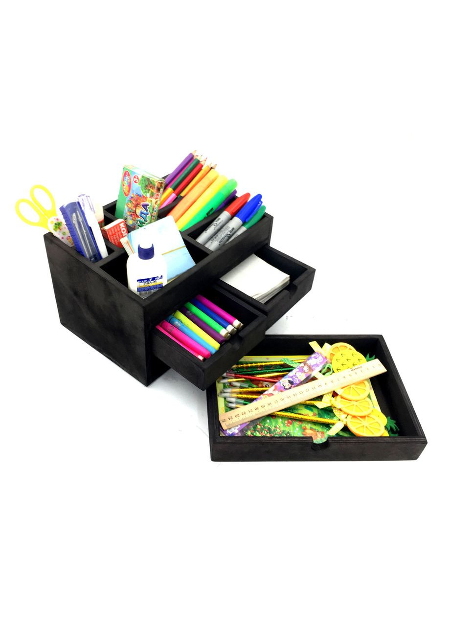 Настольный органайзер из дерева Огаст венге (КНЦ-009012) No Brand (328227948)