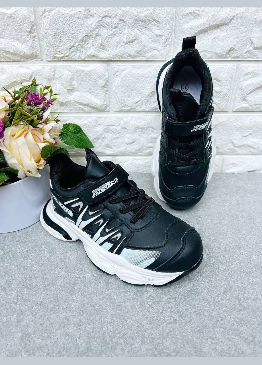 Черные легкие спортивные кроссовки для мальчика Fashion