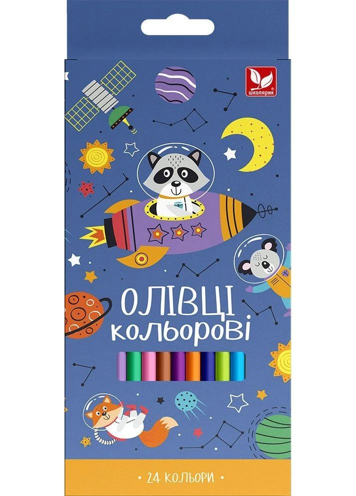 Карандаши цветные трехгранные + точилка - 24 цвета (Срок доставки до 10 дней!) MIC (388329108)