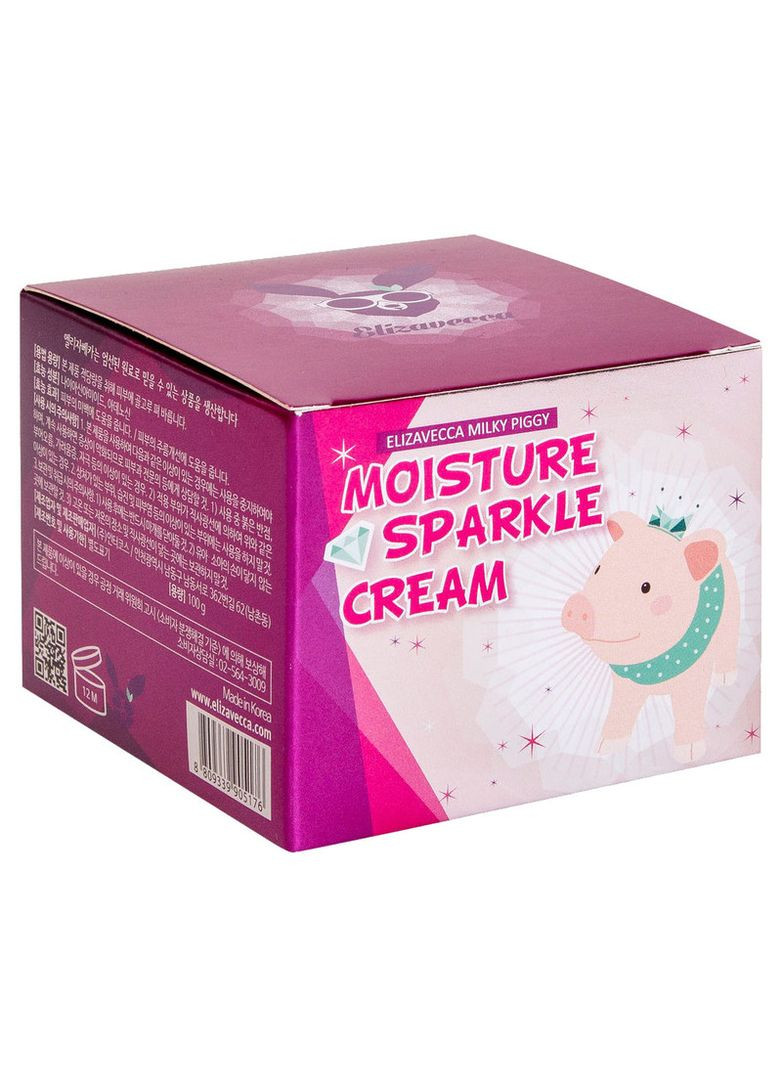 Elizavecca Крем зволожувальний з ефектом сяяння Face Care Milky Piggy Moisture Sparkle Cream 100ml (2-695459) — Крем, Південна Корея (369791398)