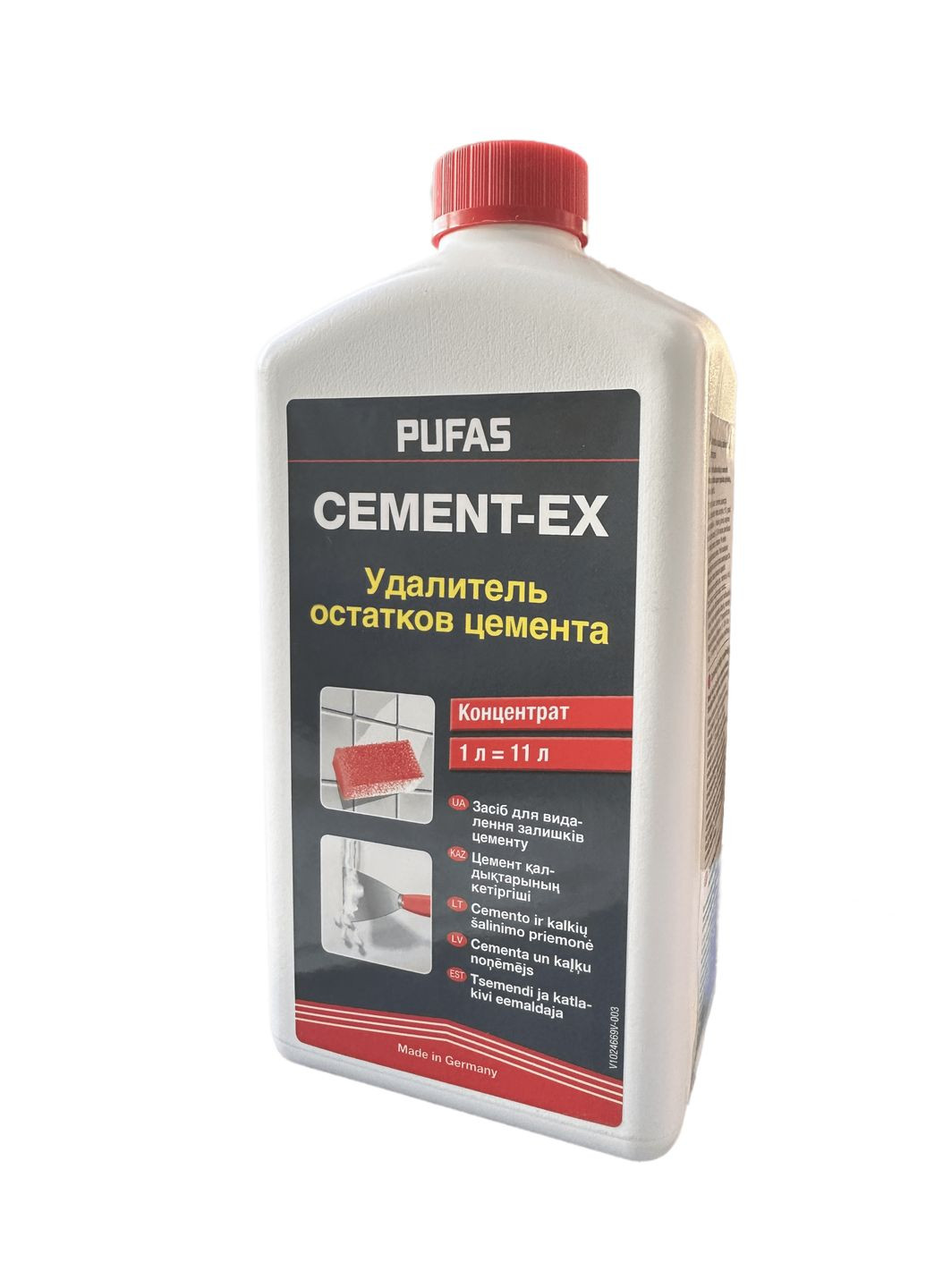 Засіб для видалення залишків цемента Cement-ex концентрат 1 л Pufas (360883002)