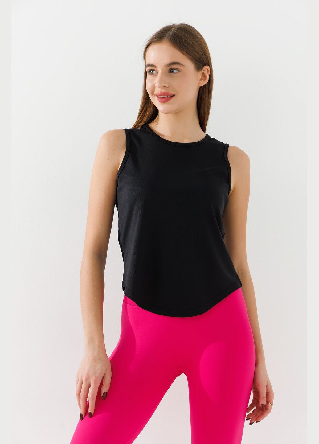 Фитнес майка однотонная женская WBX1001 Черный shop (2000990898036) No Brand — 362901338