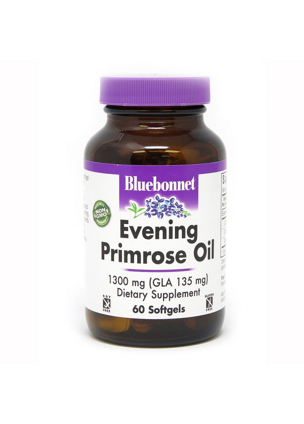 Жирні кислоти Evening Primrose Oil 1300 mg, 60 капсул Bluebonnet Nutrition (293341108)