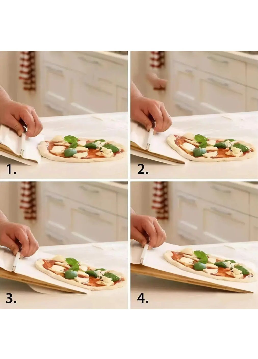 Кухонная раздвижная лопатка доска слайдер с деревянной ручкой для приготовления пиццы теста выпечки 36х33 см (480842-Prob) Unbranded (345559565)