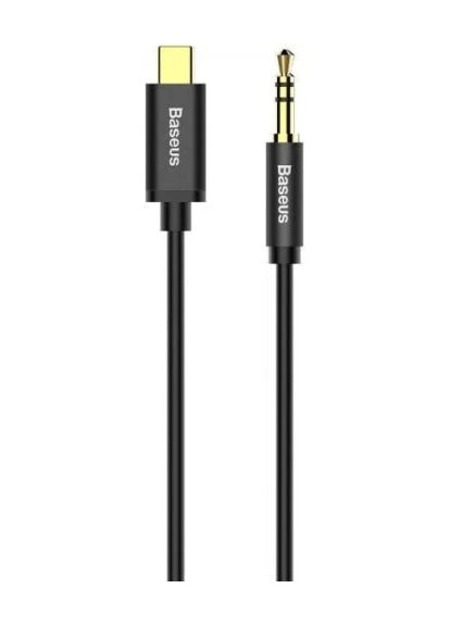 Кабель AUX Yiven Type-C to 3.5 mini jack 1.2м black (CAM01-01) Baseus (360409992)