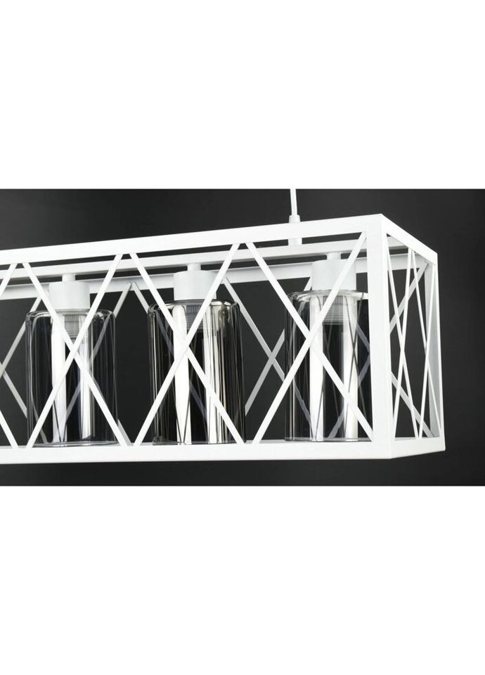 Люстра подвесная LOFT на 4 лампочки 26955 Белый 40-100х25х63 см. Sunnysky (335974780)