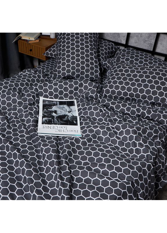 Комплект постільної білизни Бязь Gold Люкс «» Євро 200х220 наволочки 2х40х60 (MS-820005960) Moon&Star Black Nectar (356116191)